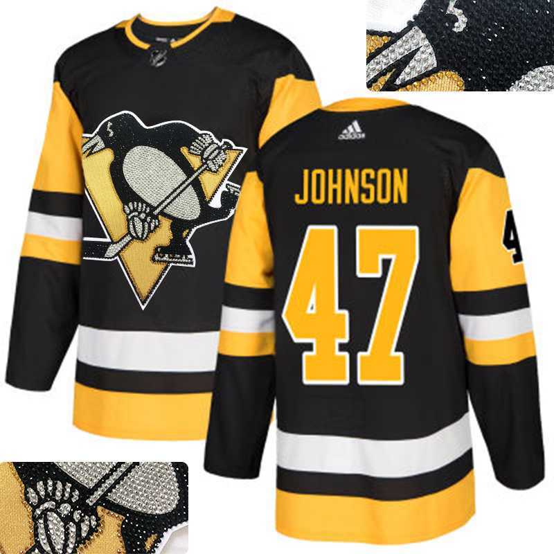 Penguins #47 Johnson Black Glittery Edition Adidas Jersey,We sell and wholesale Penguins #47 Johnson Black Glittery Edition Adidas Jersey on line form chian!